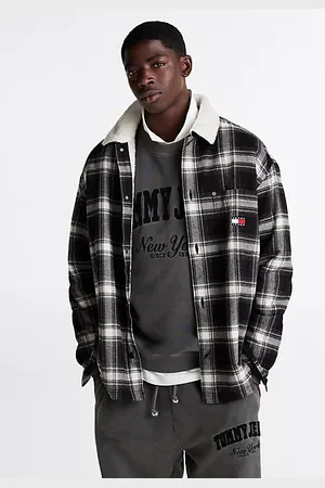 Tommy Hilfiger Relaxed fit overshirt met sherpakraag