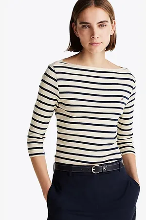 Tommy Hilfiger Slim fit T-shirt met boothals