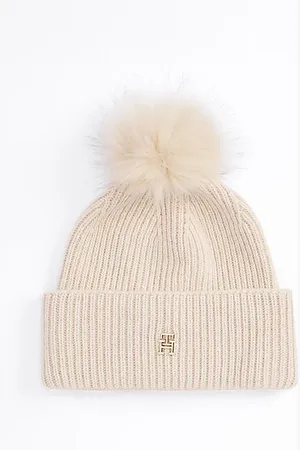 Tommy Hilfiger Chic beanie met pompon