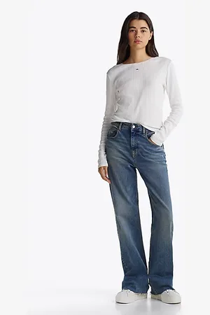 Tommy Hilfiger Mia faded medium rise relaxed straight jeans