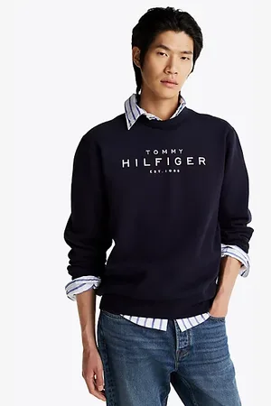 Tommy Hilfiger Sweatshirt met logo en ronde hals