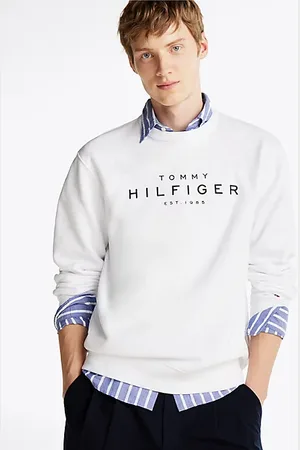 Tommy Hilfiger Sweatshirt met logo en ronde hals