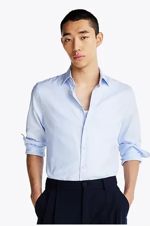 Tommy Hilfiger Smart casual regular overhemd met TH Flex