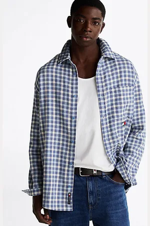 Tommy Hilfiger Relaxed fit geruit overhemd van flanel