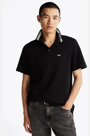 Tommy Hilfiger Regular fit polo met streepdetail op de kraag