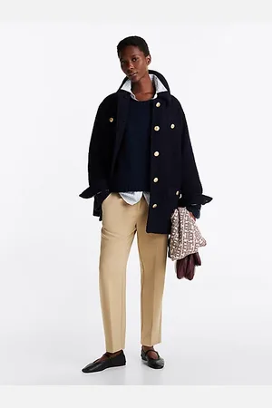 Tommy Hilfiger Slim fit straight cropped broek