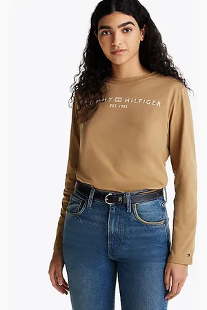 Tommy Hilfiger Longsleeve T-shirt met ronde hals en logo