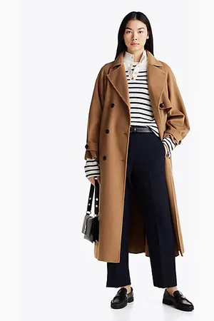 Tommy Hilfiger Slim fit straight cropped broek