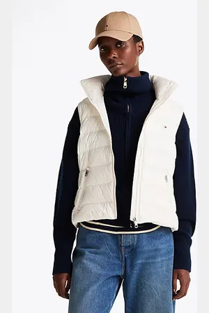 Tommy Hilfiger Waterafstotende hoogglans bodywarmer met dons