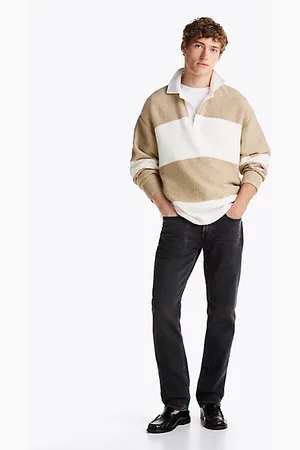 Tommy Hilfiger Denton zwarte jeans met rechte broekspijpen