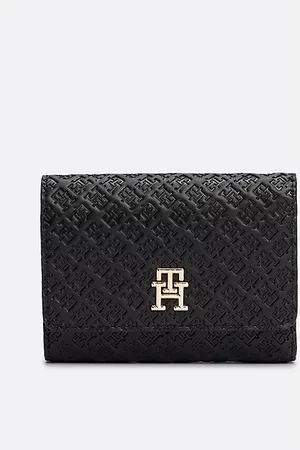 Tommy Hilfiger Trifold portemonnee met reliëf