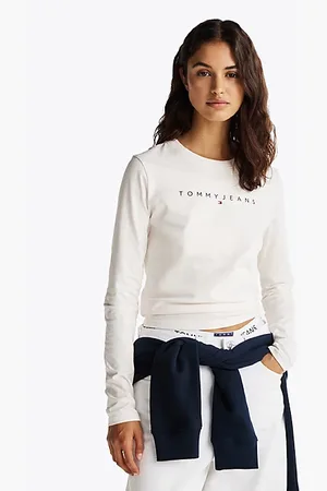 Tommy Hilfiger Slim fit longsleeve T-shirt met logo
