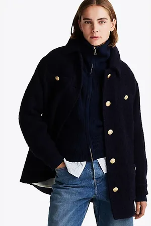 Tommy Hilfiger Relaxed fit shirtjack van wolmix bouclé
