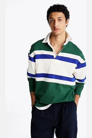 Tommy Hilfiger Colour-blocked relaxed rugbyshirt
