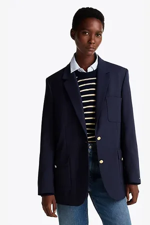Tommy Hilfiger Relaxed fit blazer van wolmix