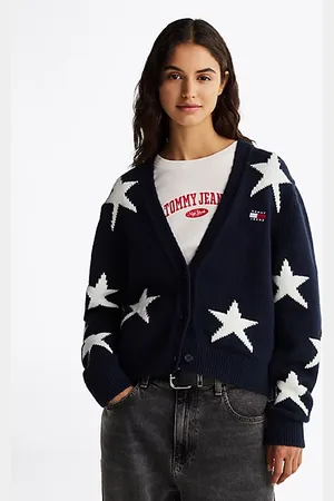 Tommy Hilfiger Ribgebreid vest met sterrenpatroon