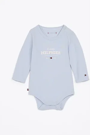 Tommy Hilfiger Hilfiger Monotype romper met lange mouwen