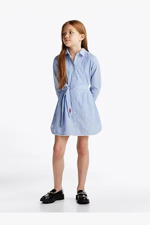 Tommy Hilfiger Gestreepte overhemdjurk