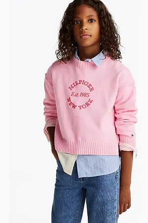 Tommy Hilfiger Trui met ronde hals en logo