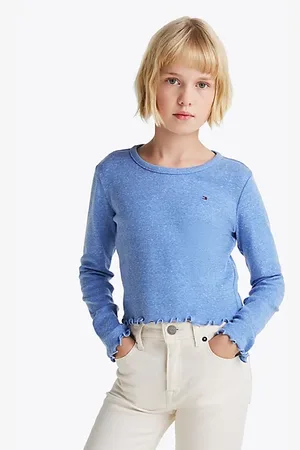 Tommy Hilfiger Extra slim longsleeve T-shirt met textuur
