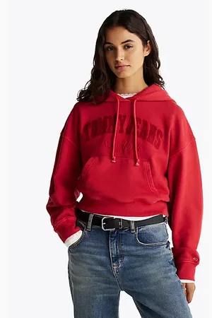 Tommy Hilfiger Boxy garment-dyed cropped hoodie