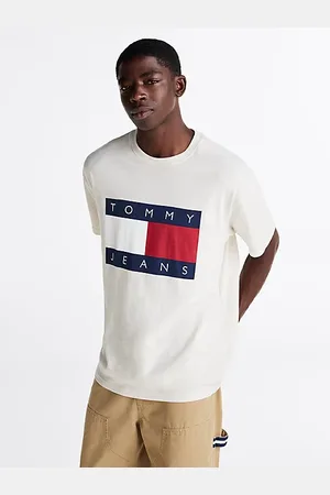 Tommy Hilfiger Relaxed fit T-shirt met vlagbadge