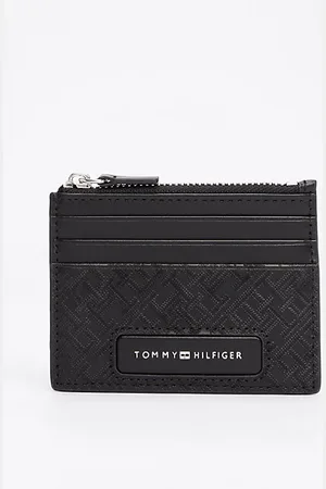 Tommy Hilfiger TH Monogram leren creditcardhouder