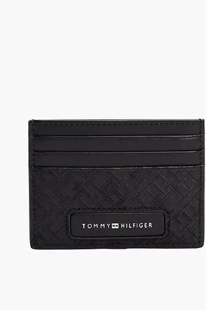Tommy Hilfiger Leren creditcardhouder met all-over monogram