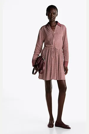 Tommy Hilfiger Fit-and-flare mini-jurk met ceintuur