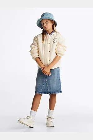 Tommy Hilfiger Denim midi-rok met vintage wassing