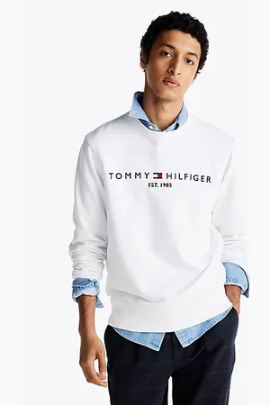 Tommy Hilfiger Sweatshirt met ronde hals en geborduurd logo