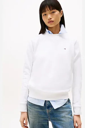 Tommy Hilfiger Sweatshirt met geborduurde vlag