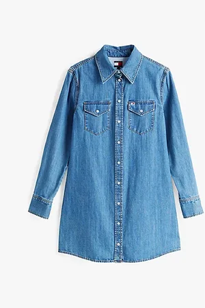Tommy Hilfiger Denim mini-overhemdjurk