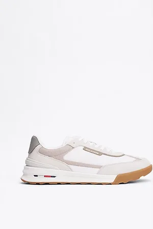 Tommy Hilfiger Klassieke leren sneaker met profielzool
