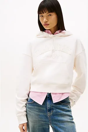 Tommy Hilfiger Boxy garment-dyed cropped hoodie