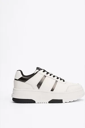 Tommy Hilfiger The Brooklyn leren sneaker met plateauzool