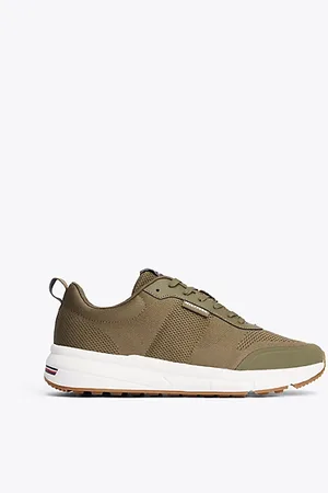 Tommy Hilfiger Gebreide hardloopsneaker met profielzool