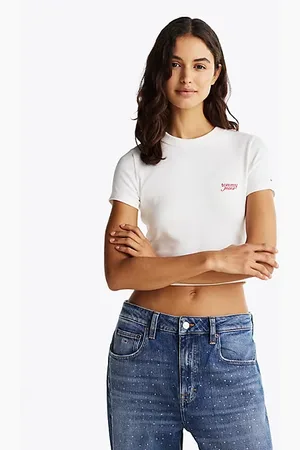 Tommy Hilfiger Cropped T-shirt met logo