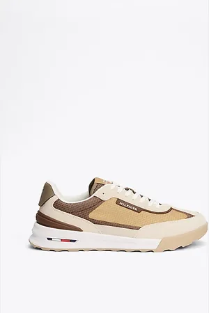 Tommy Hilfiger Klassieke leren sneaker met profielzool