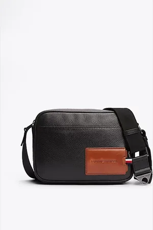 Tommy Hilfiger Reportertas van gegranuleerd leer