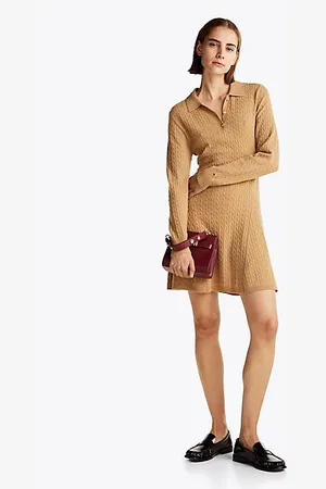 Tommy Hilfiger Kabelgebreide mini-polojurk
