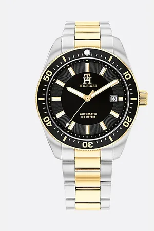 Tommy Hilfiger Tweekleurig verguld horloge met TH-monogram