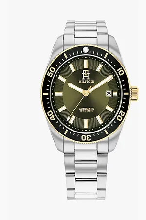 Tommy Hilfiger Horloge met TH-monogram en groene wijzerplaat