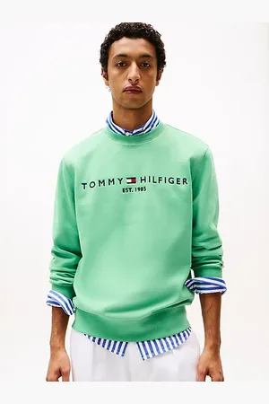 Tommy Hilfiger Sweatshirt met ronde hals en geborduurd logo