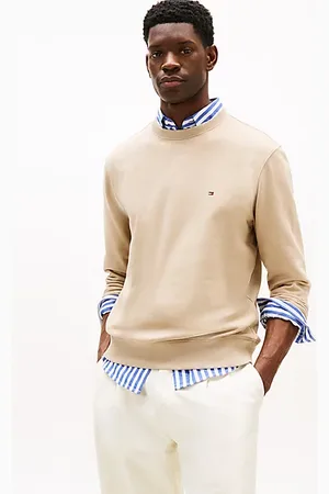 Tommy Hilfiger Terry sweatshirt met geborduurde vlag