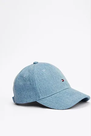 Tommy Hilfiger Kids Essential denim baseballpet met vlag