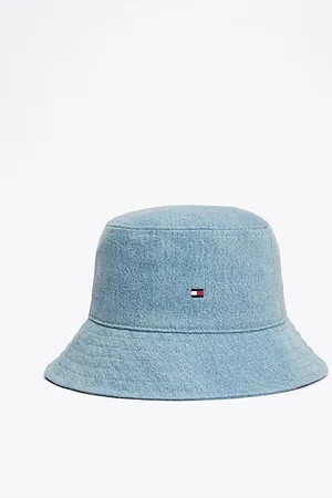 Tommy Hilfiger Kids Essential denim vissershoed met vlag