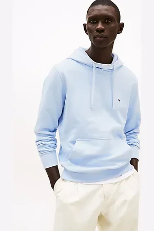 Tommy Hilfiger Terrykatoenen hoodie met geborduurde vlag