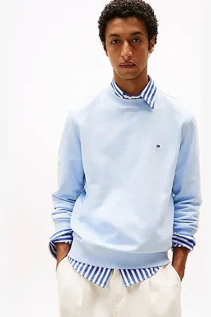 Tommy Hilfiger Terry sweatshirt met geborduurde vlag