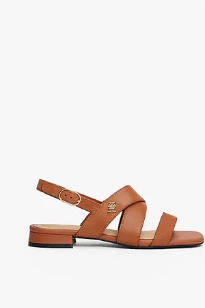 Tommy Hilfiger Leren sandaal met TH-monogram